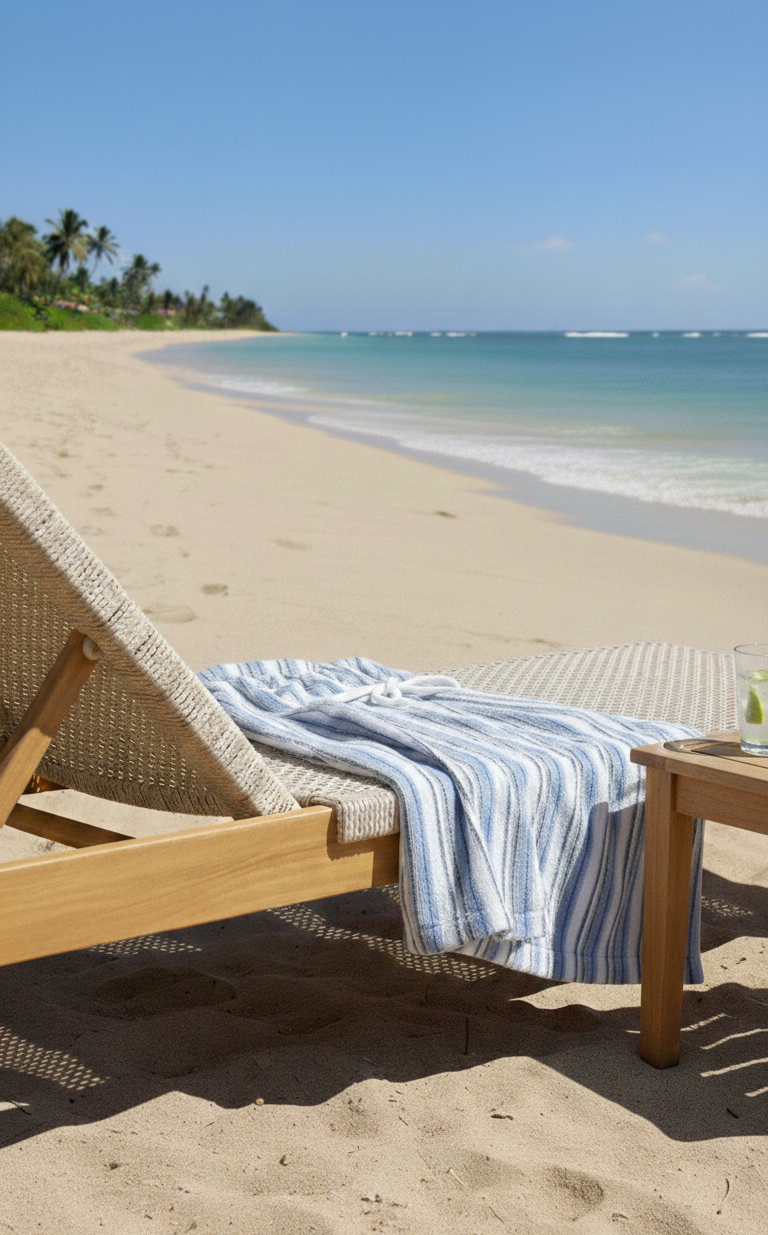 Strandkleid gestreift